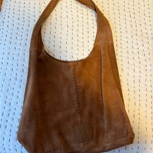 Haute Hippie Tan Suede Hobo Bag